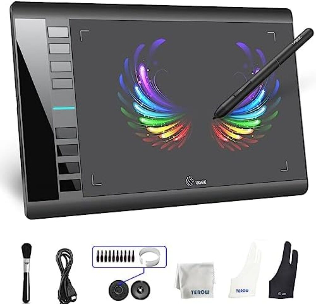 1711009311 41UGaWTwb5L. AC Graphics Drawing Tablets, UGEE M708 10 x 6 inch Large Active Area Drawing Tablet with 8 Hot Keys 8192 Levels Pen Graphic Tablets for Computer Digital Art Creation Sketch for Windows Mac os and Linux Edu Expertise Hub Graphics & Design