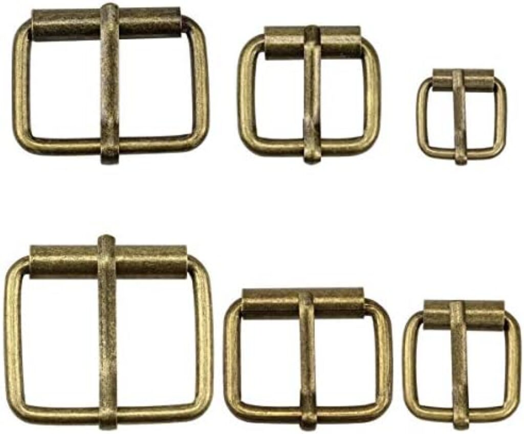 1711045363 41S4DmpLH3L. AC Hysagtek Brass Buckles 60 Pcs Roller Buckles Belts Hardware Pin Buckle for Bags Leather Belt Strap Hand DIY Accessories, 6 Size - 1.3'', 1.18", 1", 0.79", 0.59", 0.51" Bronze Metal Edu Expertise Hub Hardware & DIY