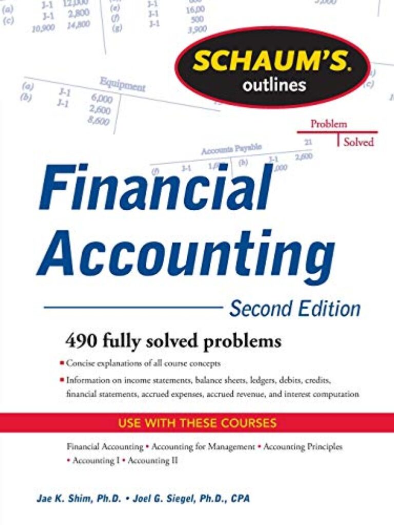 1711777597 51CzH60D4KL Schaum's Outline of Financial Accounting, 2nd Edition (Schaum's Outlines) Edu Expertise Hub Accounting