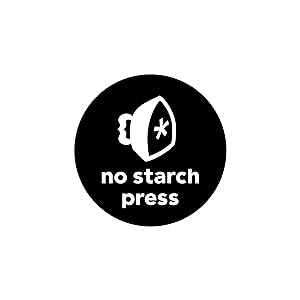 No Starch Press logo. A black circle with a white iron with a star in the center