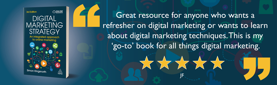 JF: Great resource. This is my go-to book for all things digital marketing