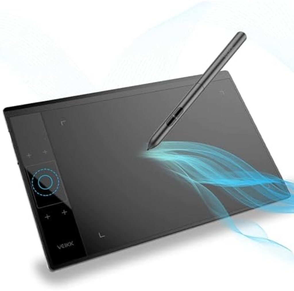 1712285936 41RXtd4TaKL. AC Graphics Drawing Tablet VEIKK A30, 4 Touch Keys 1 Touch Panel, Linux Support, 10x6 Inch Drawing Pad with 8192 Levels Battery-Free Pen Electronic Drawing Tablet for PC/Android/Mac OS/Windows Edu Expertise Hub Graphics & Design