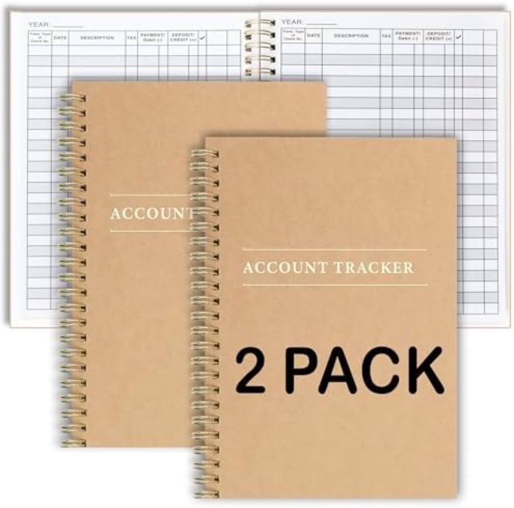 1712467757 417fQb61XML. AC 2 Pack Accounting Ledger Books for Home Budget Tracking, Business Bookkeeping - Home Expense Tracking Notebook - Expense Ledger for Small Business Bookkeeping - Bookkeeping Book (100 Pages 2 Pack) Edu Expertise Hub Accounting