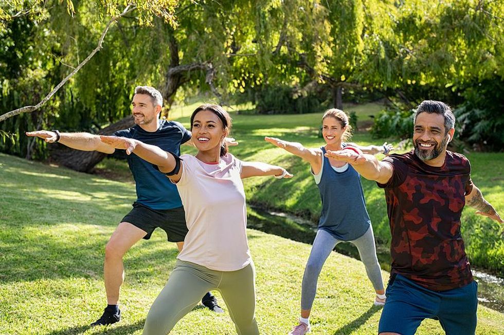 People exercise during their job search