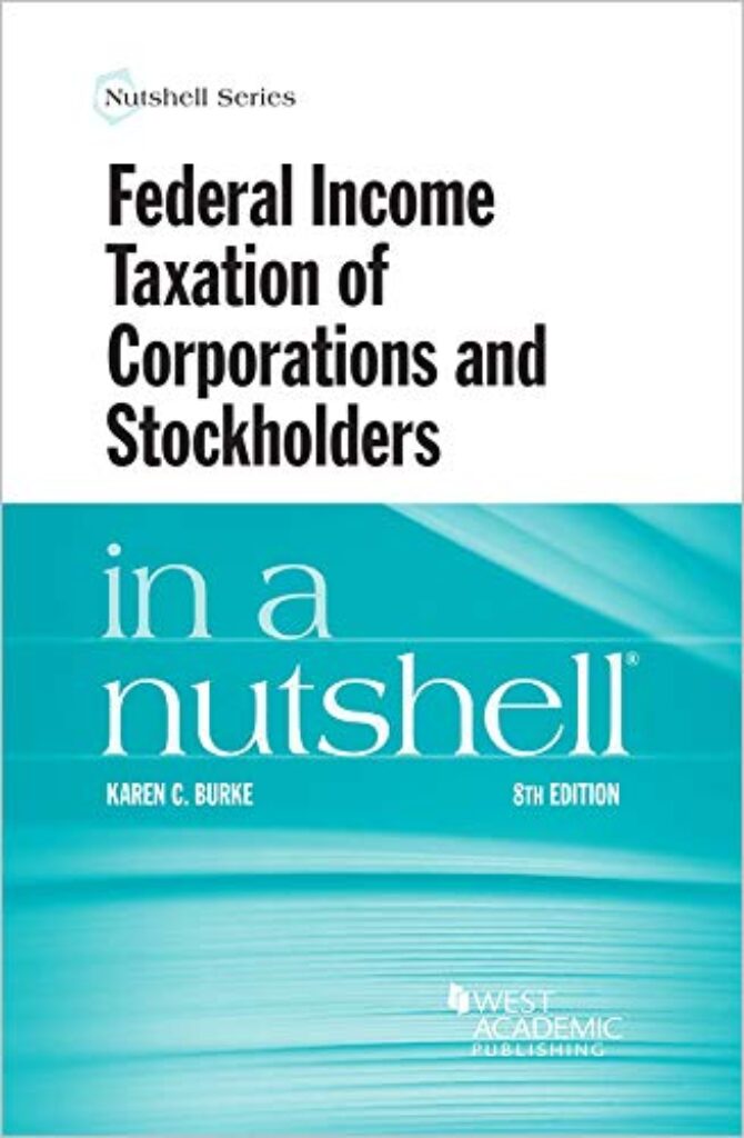 1713662757 41q4Fk drNL Federal Income Taxation of Corporations and Stockholders in a Nutshell (Nutshells) Edu Expertise Hub Taxation