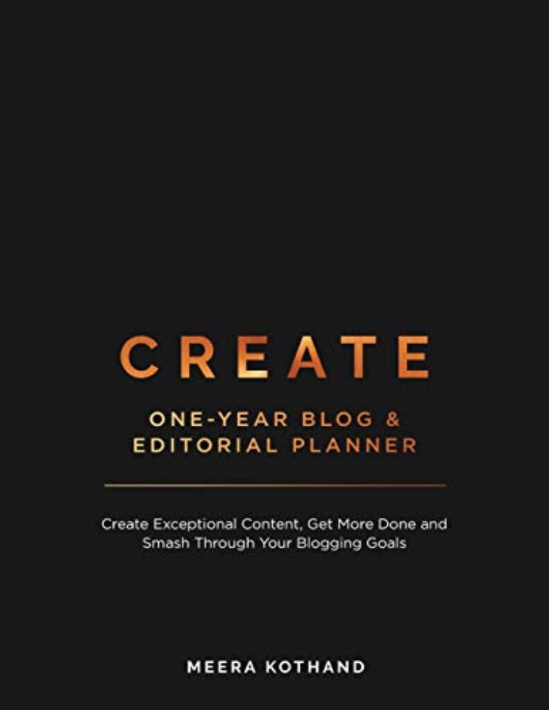 31FoPvuB L CREATE Blog and Editorial Planner: Create Exceptional Content, Get More Done and Smash Through Your Blogging Goals Edu Expertise Hub Blogging & Blogs