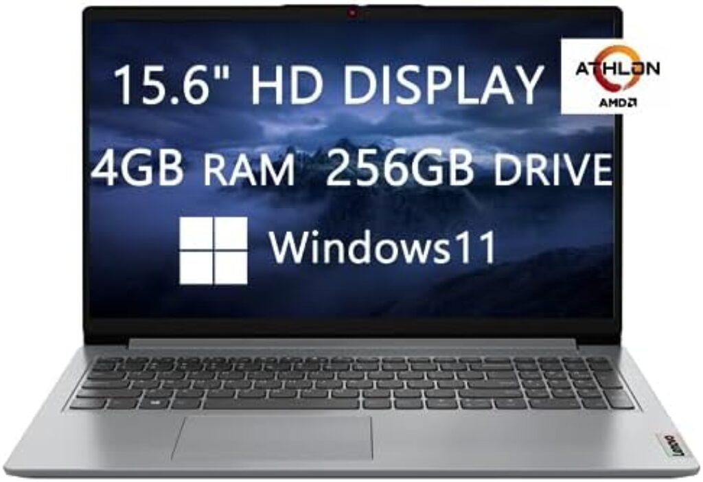 414dgYPzuL. AC Lenovo 2023 Newest Upgraded Laptops, 15.6 inch HD Computer, AMD Athlon Silver 7120U Quad-Core, 4GB RAM, 256GB(128GB SSD+128GB Card), Fast Charge, HDMI, Webcam, Wi-Fi, Windows 11, LIONEYE HDMI Cable Edu Expertise Hub Web Development & Design laptops desktops