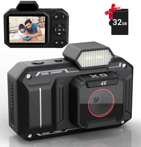 41V0FD21kVL. AC Digital Camera for Photography 48MP - 4K Vlogging Video Cameras with 2.8" Screen - Compact and Portable for Kids Teens Beginners - 18X Zoom Point & Shoot Camara - Include 32G Sd Card - Black Edu Expertise Hub Digital Audio Video & Photography