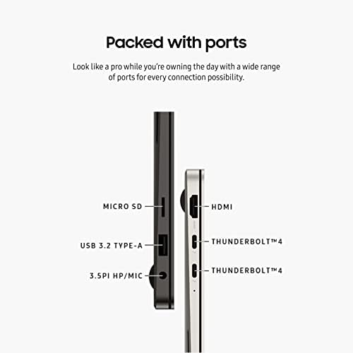 41a b4yXLPL. AC SAMSUNG 16” Galaxy Book3 Pro Laptop PC Computer, 13th Gen Intel Core i7-1360P Processor / 16GB / 1TB, 3K AMOLED Screen, 120hz, Fingerprint Reader, FHD Webcam, 2023 Model, NP960XFG-KA1US, Beige Edu Expertise Hub Web Development & Design laptops desktops