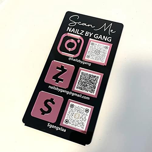 41dMrsgTp4L. AC Custom 3D Multi QR Code Sign Social Media Sign Personalized Business Scan to Pay Payment Sign Venmo Instagram Facebook Cashapp Salon Beauty Hairdressers Beautician Signs (Clear) Edu Expertise Hub Social Media for Business