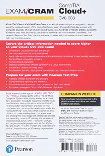 51JPTAZZbPL CompTIA Cloud+ CV0-003 Exam Cram Edu Expertise Hub Networking & Cloud Computing