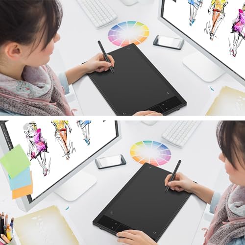 51NTgf2gIbL. AC Graphics Drawing Tablet VEIKK A30, 4 Touch Keys 1 Touch Panel, Linux Support, 10x6 Inch Drawing Pad with 8192 Levels Battery-Free Pen Electronic Drawing Tablet for PC/Android/Mac OS/Windows Edu Expertise Hub Graphics & Design