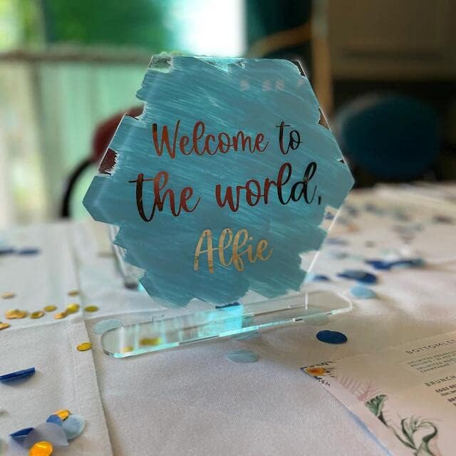51Ua9R7EfoL. AC Set of 2 Acrylic Hexagon Blank Table Stand,DIY Geometric Blank Stand Sign for Social Media Business,Store,Party Deco (8'', Clear) Edu Expertise Hub Social Media for Business