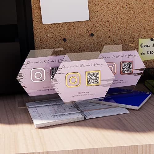 51jT4wb6GDL. AC Set of 2 Acrylic Hexagon Blank Table Stand,DIY Geometric Blank Stand Sign for Social Media Business,Store,Party Deco (8'', Clear) Edu Expertise Hub Social Media for Business