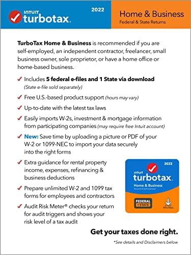 51jwaVwQVQL. AC [Old Version] TurboTax Home & Business 2022 Tax Software, Federal and State Tax Return, [Amazon Exclusive] [PC/MAC Download] Edu Expertise Hub Software