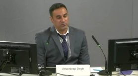 Photo of Amandeep Singh, former IT consultant at ICL, during the Post Office Horizon IT Inquiry