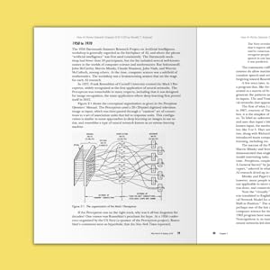 Spread of How AI Works on yellow background