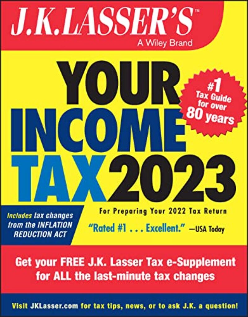 1714999183 51 dMzjjlOL J. K. Lasser's Your Income Tax 2023: For Preparing Your 2022 Tax Return Edu Expertise Hub Taxation