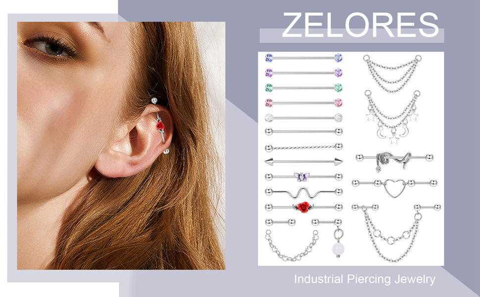 Industrial earrings