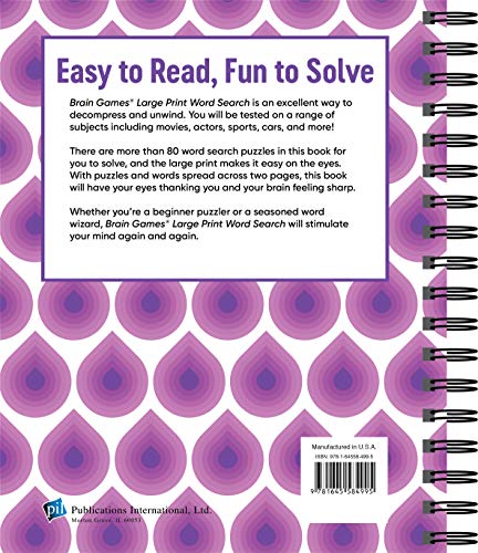 5128hRfXA4L Brain Games - Large Print Word Search (Swirls) Edu Expertise Hub Online Searching