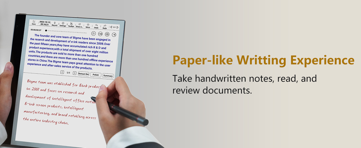 paper-like writing notepad