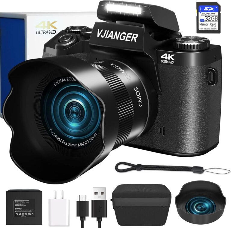 1724557196 71Q06MEW4pL. AC SL1500 Digital Camera VJIANGER 4K Vlogging Camera 64MP Mirrorless Cameras for Photography with WiFi, 52mm Fixed Lens, 4.0" Fixed Touch Screen, 32GB SD Card & Camera Bag(W05-BlackS1) Edu Expertise Hub Digital Audio Video & Photography