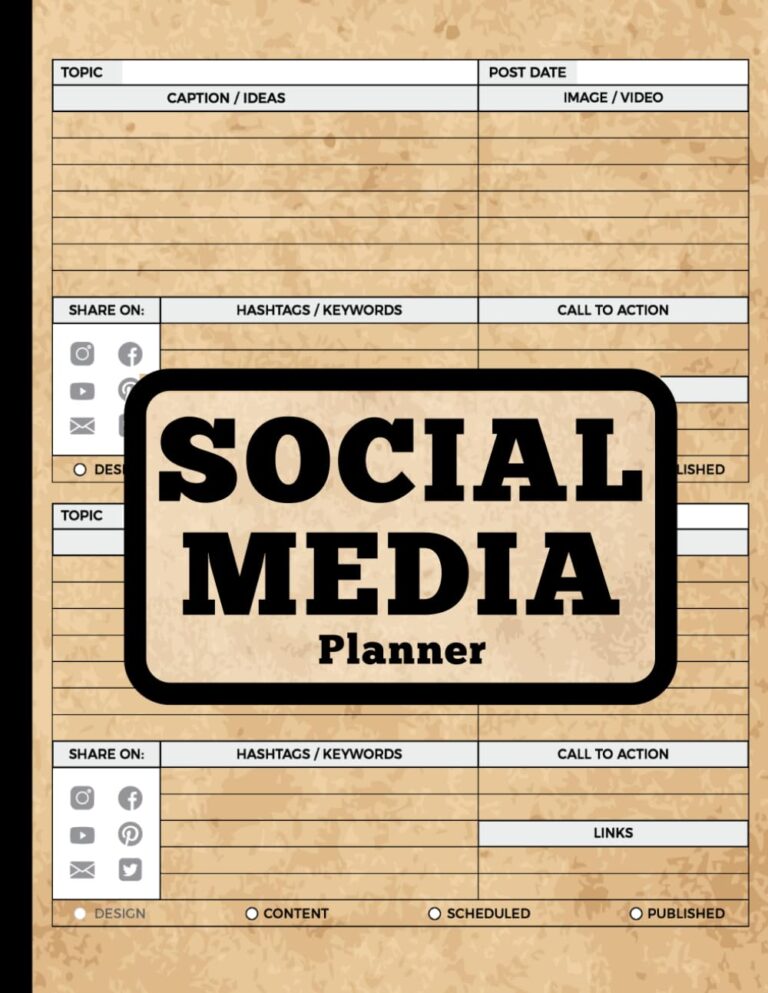 61LxLXKxpL. SL1293 Social Media Planner: Strategic Content Planning and Tracking for Impact - 8.5x11, 121 Pages Edu Expertise Hub Social media