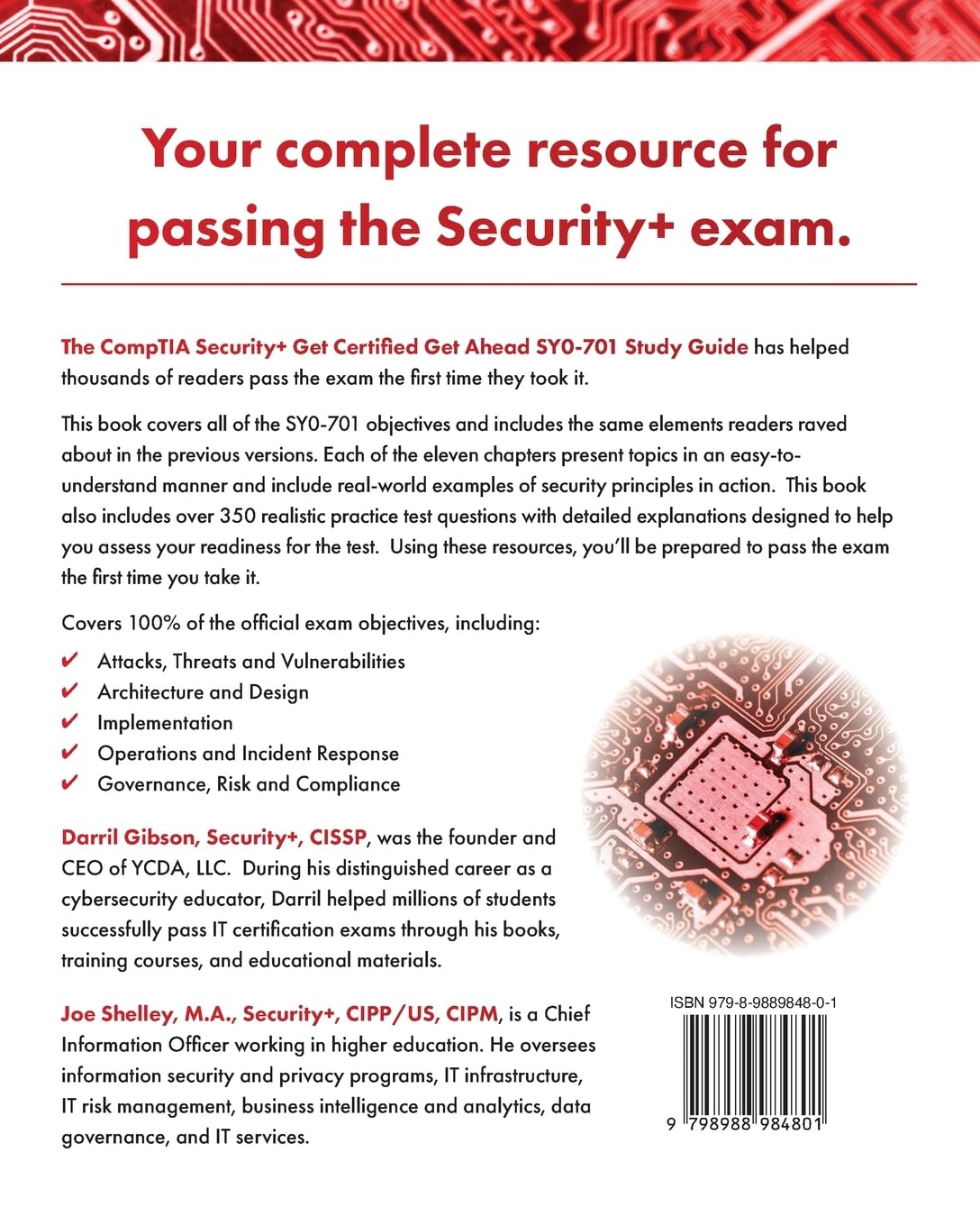 71BkQoyZYdL. SL1360 CompTIA Security+ Get Certified Get Ahead: SY0-701 Study Guide Edu Expertise Hub IT Certification