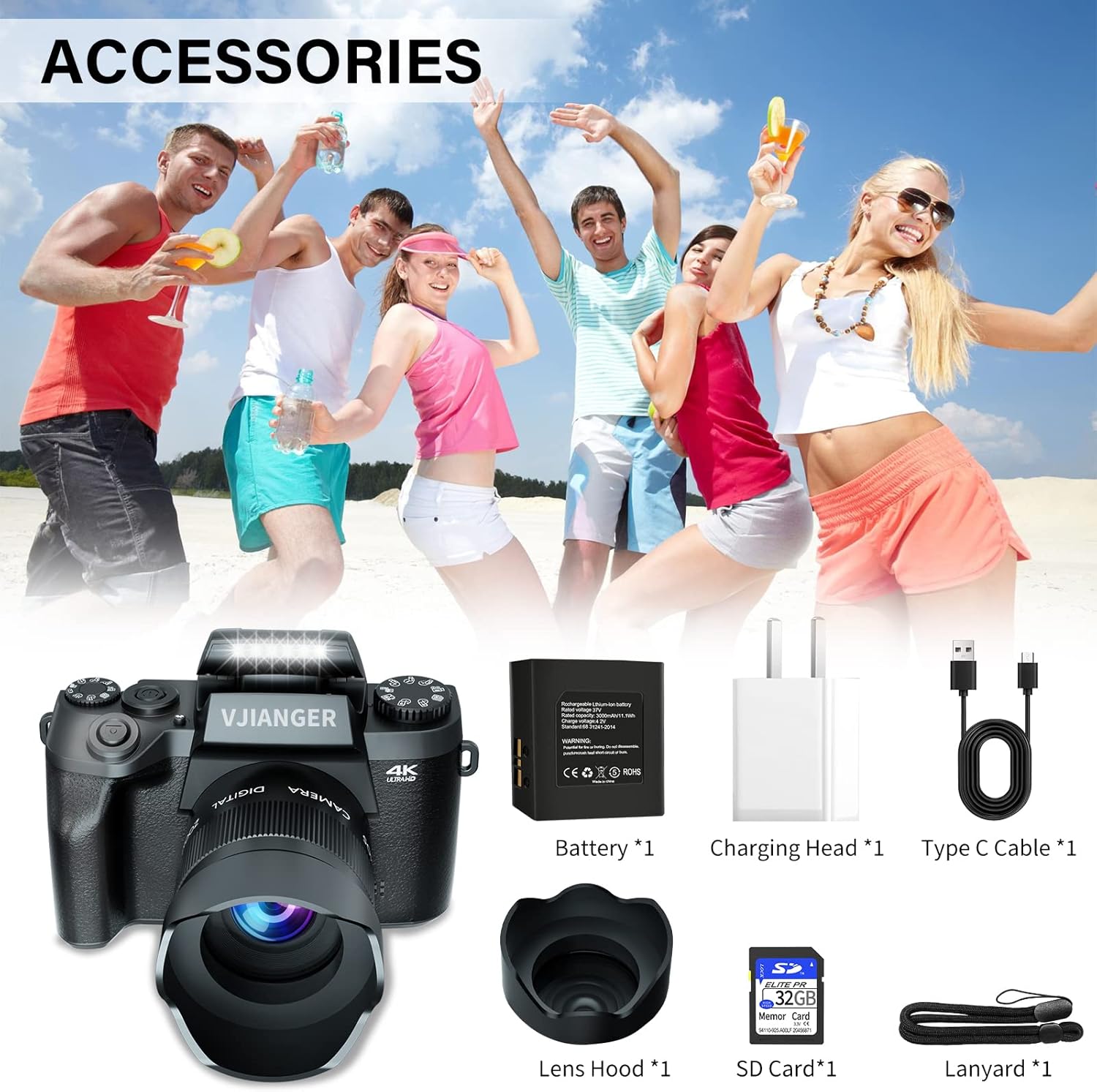 71U2k6K2d9L. AC SL1500 Digital Camera VJIANGER 4K Vlogging Camera 64MP Mirrorless Cameras for Photography with WiFi, 52mm Fixed Lens, 4.0" Fixed Touch Screen, 32GB SD Card & Camera Bag(W05-BlackS1) Edu Expertise Hub Digital Audio Video & Photography