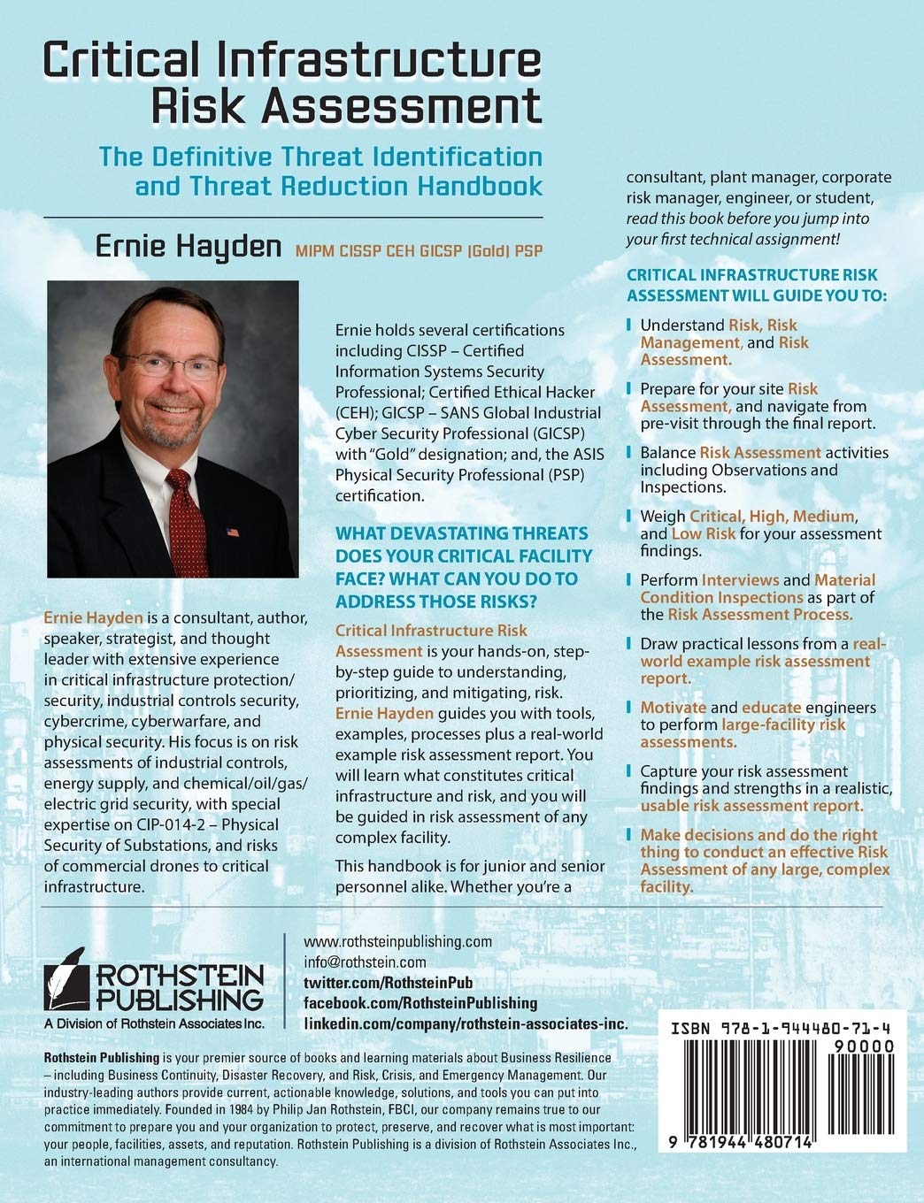 81Od1Uwd67L. SL1360 Critical Infrastructure Risk Assessment: The Definitive Threat Identification and Threat Reduction Handbook Edu Expertise Hub Processes & Infrastructure