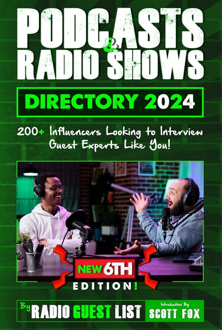 1726508815 81TN7UMBnWL. SL1500 Podcasts & Radio Shows Publicity Interviews Directory 2024: 200+ Influencers Looking to Interview Guest Experts Like You! (Podcast & Radio Shows Publicity ... Directories from RadioGuestList.com Book 5) Edu Expertise Hub Podcasts & Webcasts