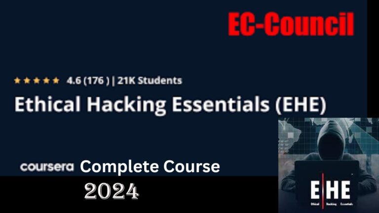 1727504287 maxresdefault Ethical Hacking Essentials (EHE) Complete Online Coursera Course 2024 Part 1/5 || Online Mentor || Edu Expertise Hub ec council ethical hacking essentials answers