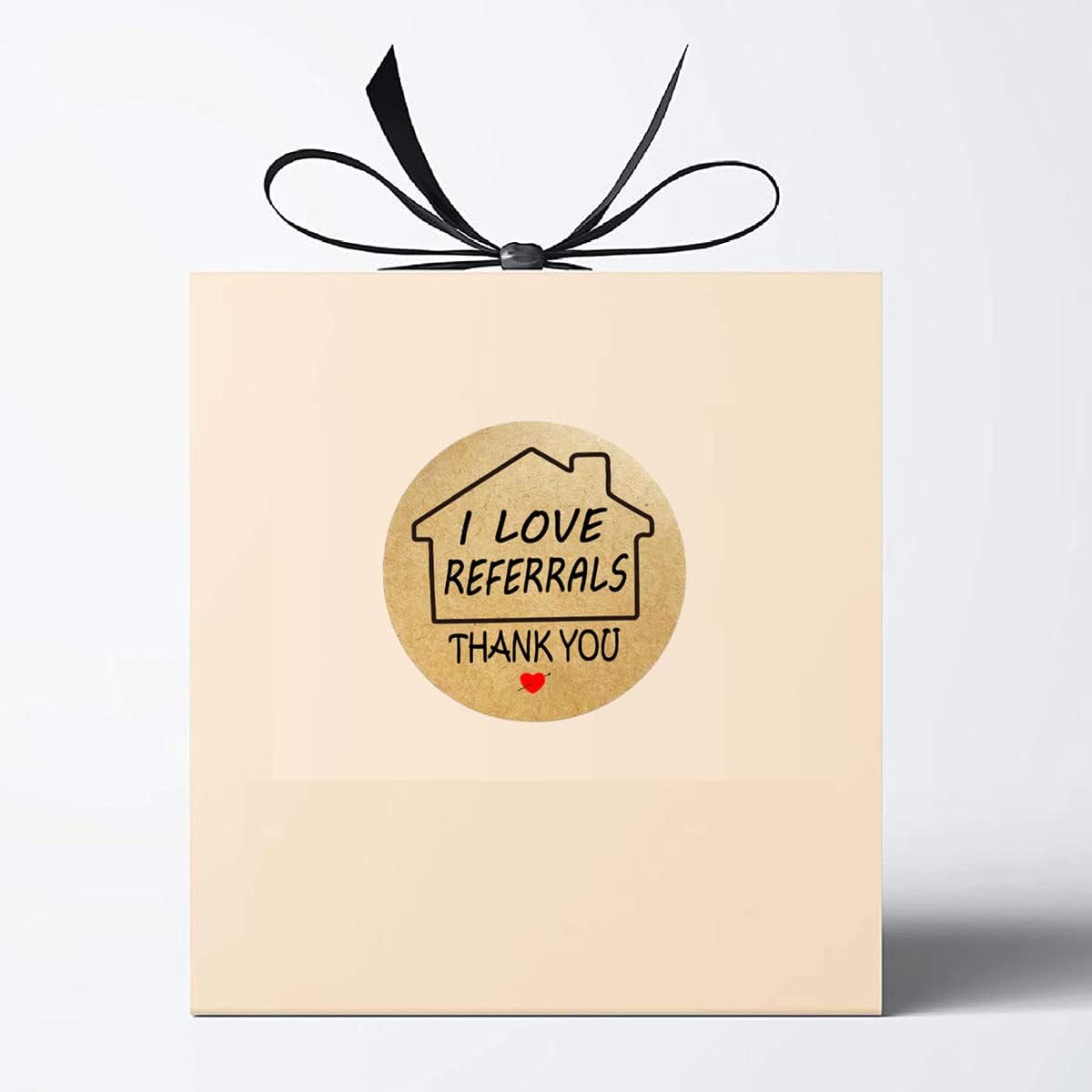 51GGyMst0eL. AC SL1200 Kraft I Love Referrals Stickers,1.5inch House Shaped Natural Brown Kraft Real Estate Stickers for Small Business Estate Agents and Sales Supplies (504 Round Adhesive Labels) Edu Expertise Hub Real Estate