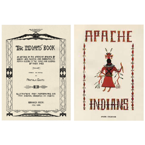 Title page and lettering for Natalie Curtis, The Indians’ Book, 1907