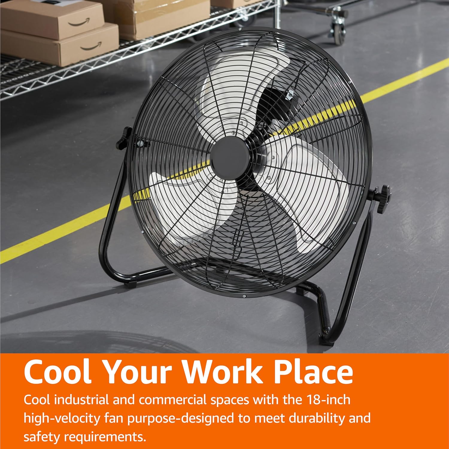 913DldBodTL. AC SL1500 Amazon Basics 18-Inch High-Velocity Industrial Floor Fan with 3 Speeds, Metal Construction and Aluminum Blades, Ideal for Industrial & Commercial Spaces, 100W, Black, 8.27"D x 21.85"W x 21.5"H Edu Expertise Hub Industries