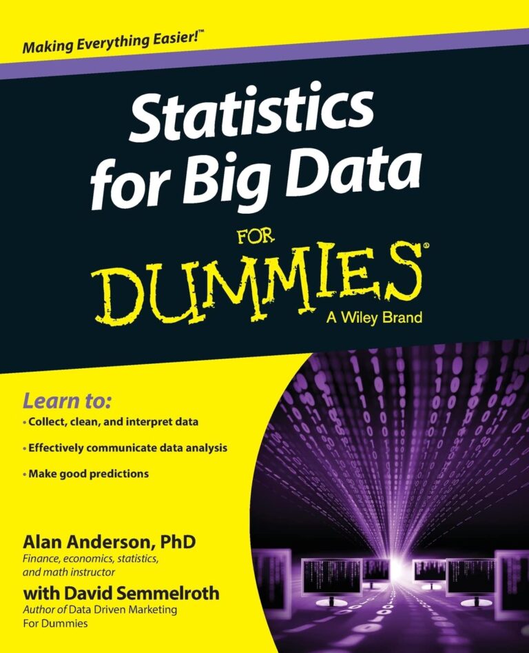 1728893531 710Tfjk5szL. SL1360 Statistics for Big Data For Dummies Edu Expertise Hub Databases & Big Data