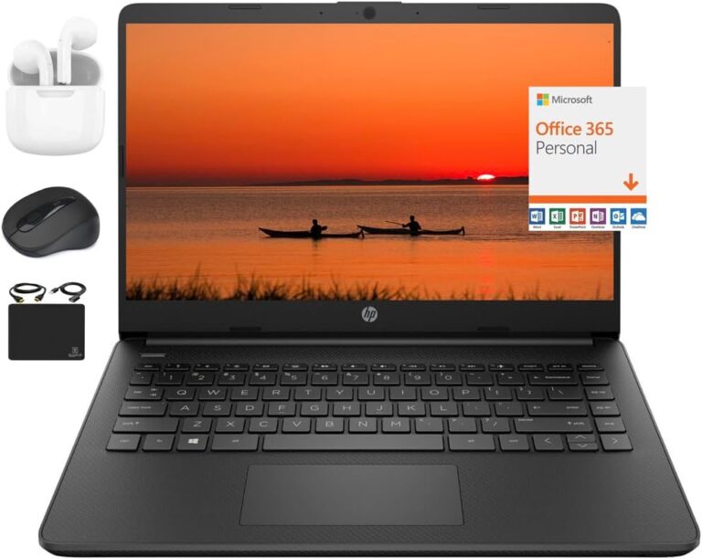 1729398898 61eQCOu61nL. AC SL1001 HP 2024 Newest 14" Laptop Notebook Thin Light for Students Business, Quad-Core Intel N4120, 4GB RAM, 192GB (128GB eMMC+ 64GB Card), 1 Year Office 365, Webcam, WiFi, Windows 11S, HubxcelAccessory Black Edu Expertise Hub Web Development & Design laptops desktops