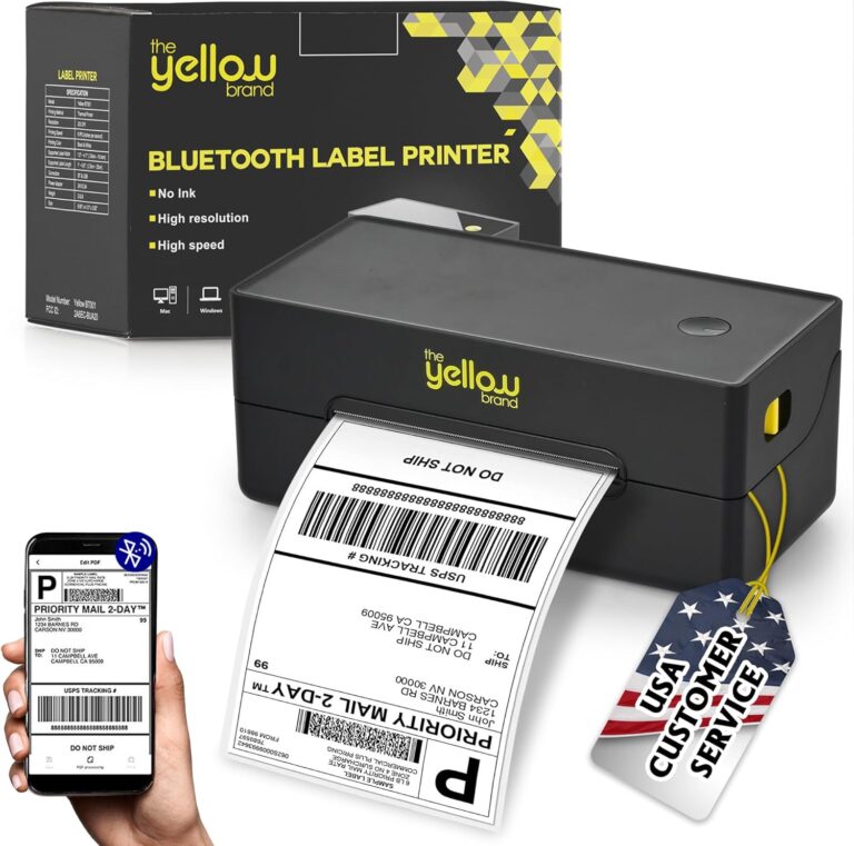 1729436576 81VdviXvV L. AC SL1500 Label Printer, Bluetooth Thermal Printer, 4x6 Shipping Label Printer, Thermal Label Printer Desktop or Phone, Compatible with iPhone, Android, Windows, Mac, Chromebook, Amazon, Ebay, UPS.USPS Edu Expertise Hub eBay