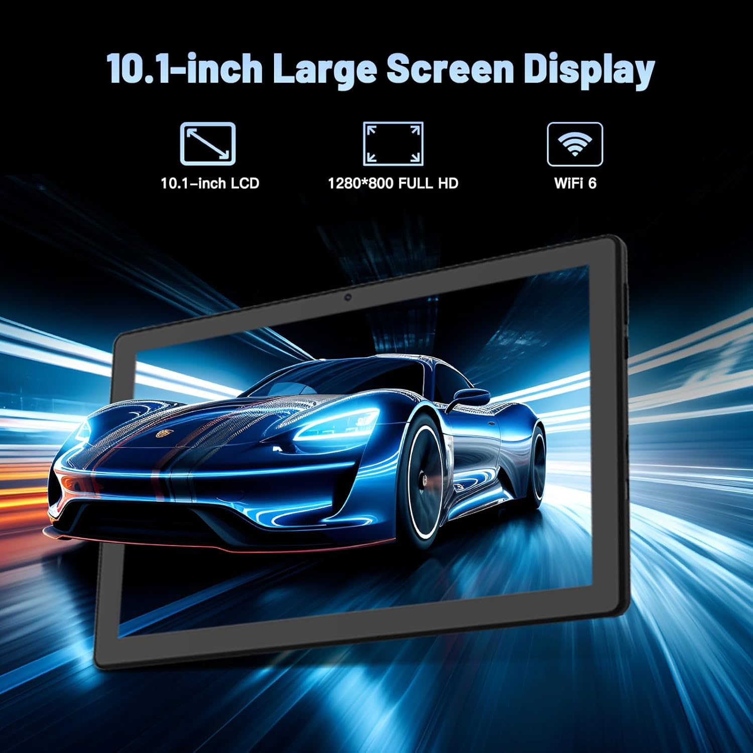 71CsO8XN1aL. AC SL1500 Latest 2024 Android Tablet, 10.1 inch Tablets with 1280 * 800 IPS HD Touchscreen, Octa-Core Processor, 8GB RAM 64GB ROM, 1TB TF Card Expandable, Widevine L1, Face ID, Wi-Fi 6, Fast Charging Edu Expertise Hub Tablets & E-Readers