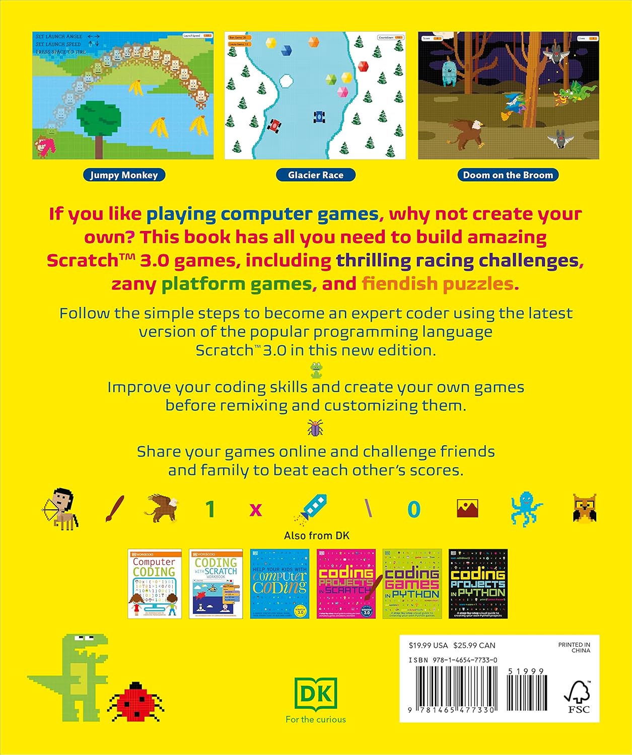 81iJTd7uurL. SL1500 Coding Games in Scratch: A Step-by-Step Visual Guide to Building Your Own Computer Games (DK Help Your Kids) Edu Expertise Hub Programming