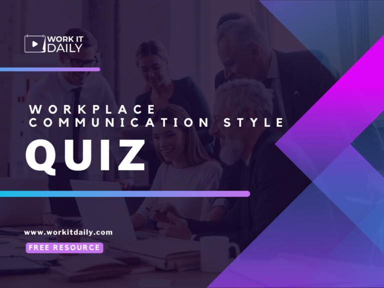 Work It Daily's Workplace Communication Style (ISAT) Quiz free resource