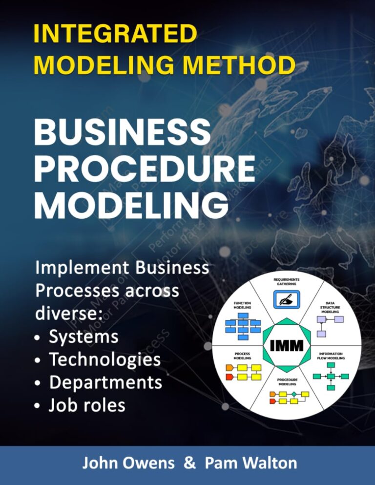 1730482501 61AAcVSzeQL. SL1293 Business Procedure Modeling: Implementing core enterprise activities across diverse Systems, Technologies, Departments and Job Roles. (IMM The Integrated Modeling Method) Edu Expertise Hub Processes & Infrastructure