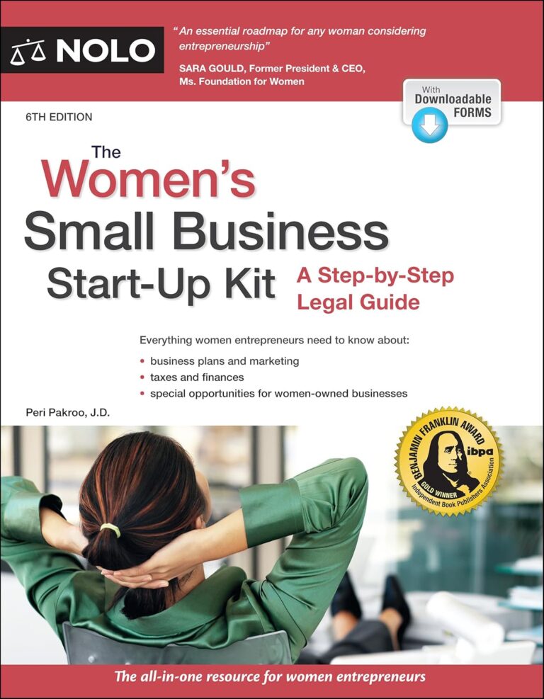 1731963963 81t0i6j8q1L. SL1500 Women's Small Business Start-Up Kit, The: A Step-by-Step Legal Guide Edu Expertise Hub Small Business & Entrepreneurship