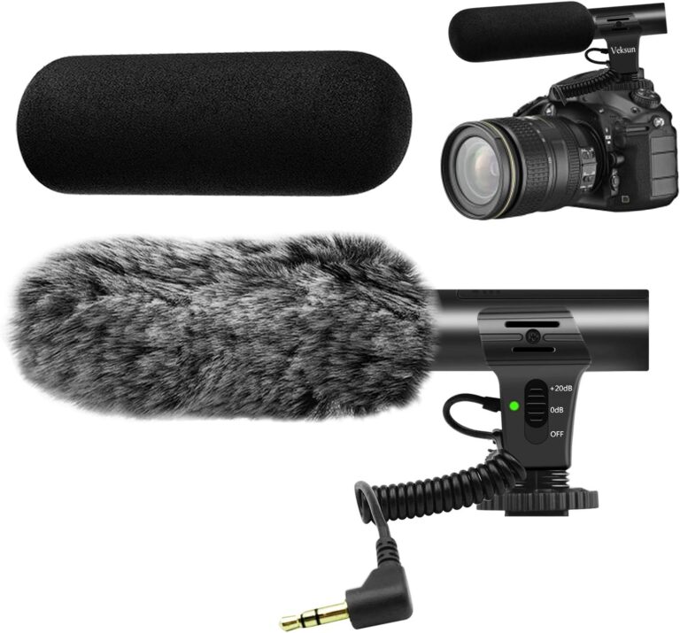 1732108145 71Jn8dJjsYL. AC SL1500 Camera Microphone, M-1 Video Microphone for DSLR Interview Shotgun Mic for Canon Nikon Sony Fuji Videomic with Windscreen 3.5mm Jack Edu Expertise Hub Digital Audio Video & Photography