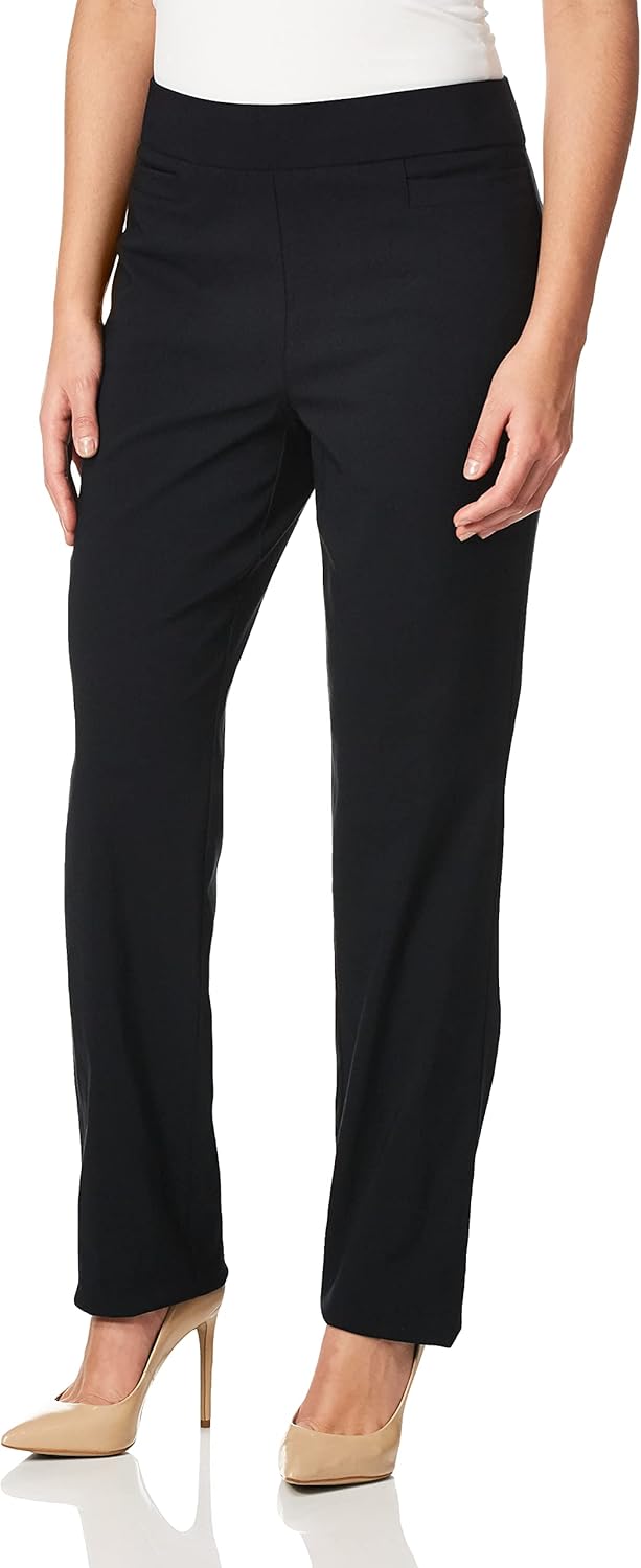 61AYYQm8hFL. AC SL1500 Briggs New York Women's Super Stretch Millennium Welt Pocket Pull on Career Pant (Average & Short Length) Edu Expertise Hub Women & Business