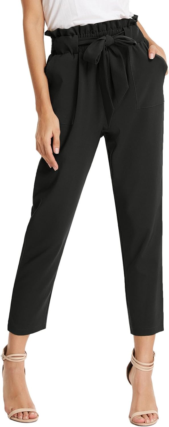 61EbGnjCEDL. AC SL1500 GRACE KARIN Women's Cropped Paper Bag Waist Pants with Pockets Edu Expertise Hub Women & Business