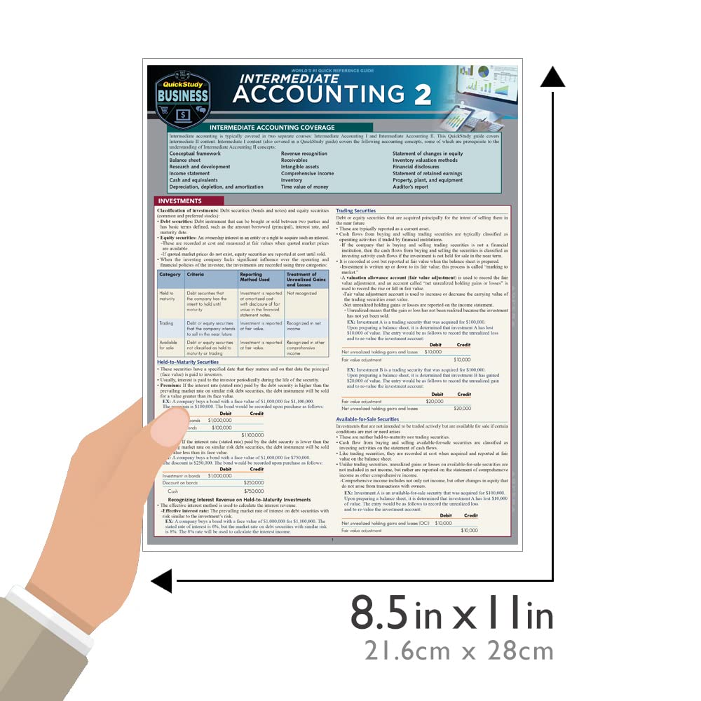 61WvU7Yw+XL. SL1000 Intermediate Accounting 2: a QuickStudy Laminated Reference Guide (Quickstudy Reference Guide) Edu Expertise Hub Accounting