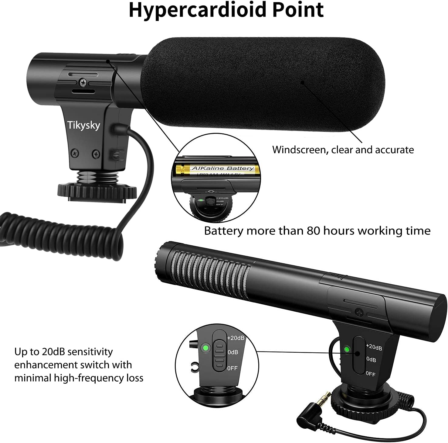 71DL0hIByaL. AC SL1500 Camera Microphone, M-1 Video Microphone for DSLR Interview Shotgun Mic for Canon Nikon Sony Fuji Videomic with Windscreen 3.5mm Jack Edu Expertise Hub Digital Audio Video & Photography