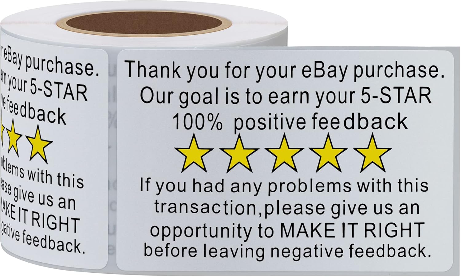 71MTfbVI24L. AC SL1500 Thank You for Your Ebay Purchase Stickers 2×3 Inch Positive Negative Feedback Shipping Labels - 200 Stickers Per Roll (10 Rolls) Edu Expertise Hub eBay