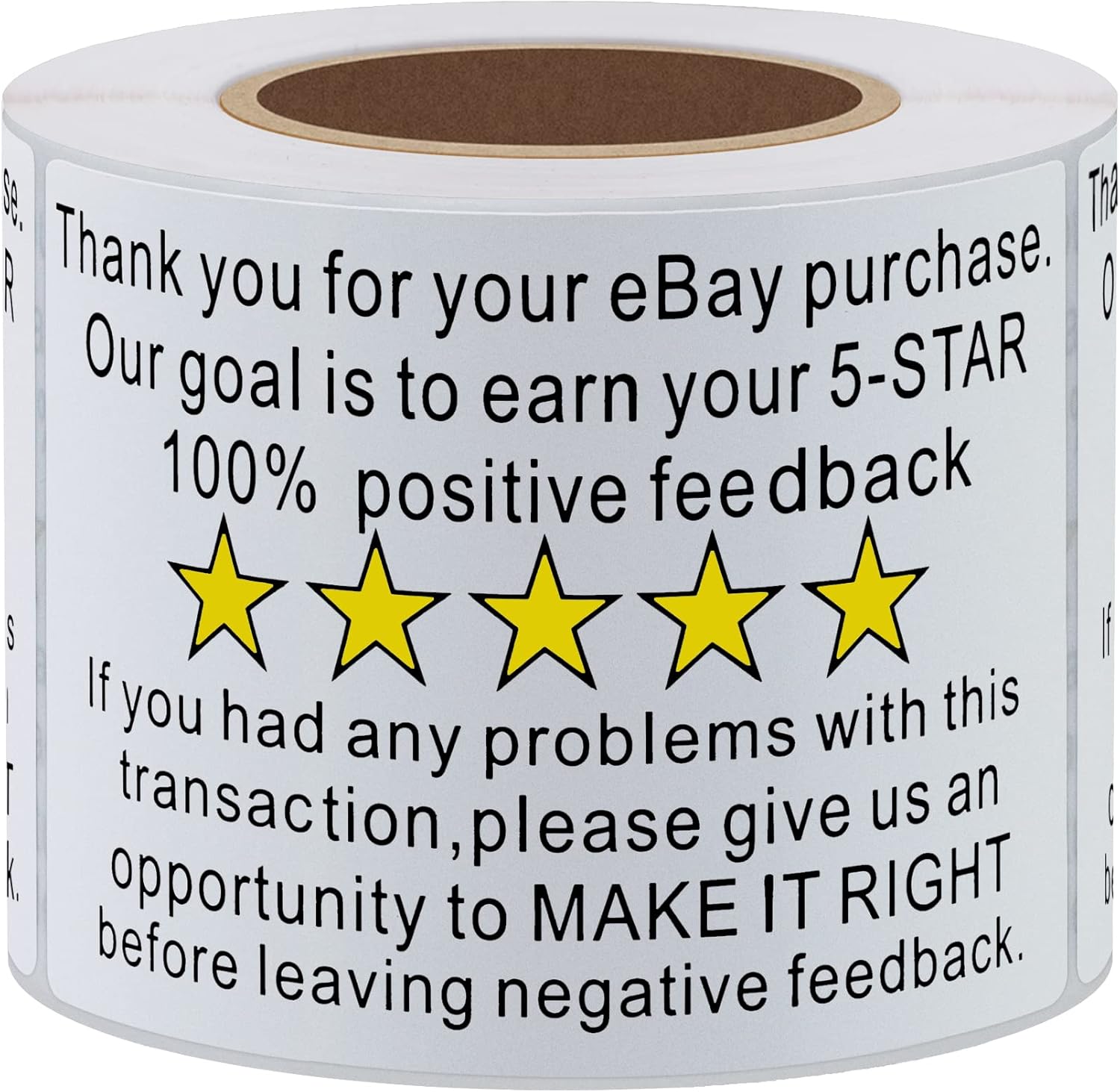 71XBFPM5VzL. AC SL1500 Thank You for Your Ebay Purchase Stickers 2×3 Inch Positive Negative Feedback Shipping Labels - 200 Stickers Per Roll (10 Rolls) Edu Expertise Hub eBay